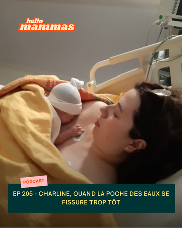Charline raconte ses grossesses alitées à cause de la poche des eaux qui fissure trop tôt