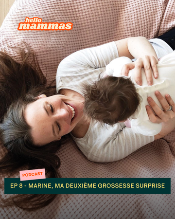 Interview podcast maternité HelloMammas dans laquelle une maman raconte l'arrivée surprise de son deuxième bébé