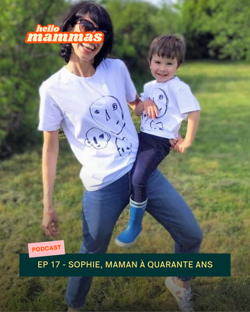 Interview podcast maternité HelloMammas dans lequel une maman raconte comment elle est devenue maman après quarante ans
