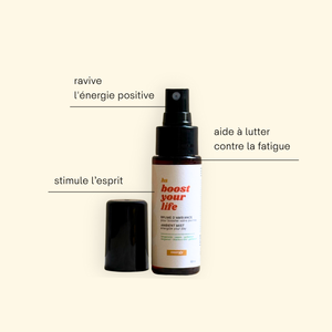 Spray énergie aux huiles essentielles de bergamote et menthe