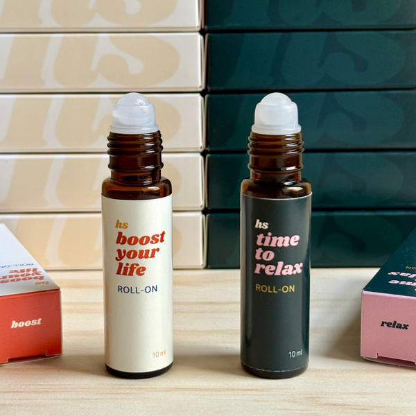 Roll-ons Time to Relax et Boost your Life fabriqués en France